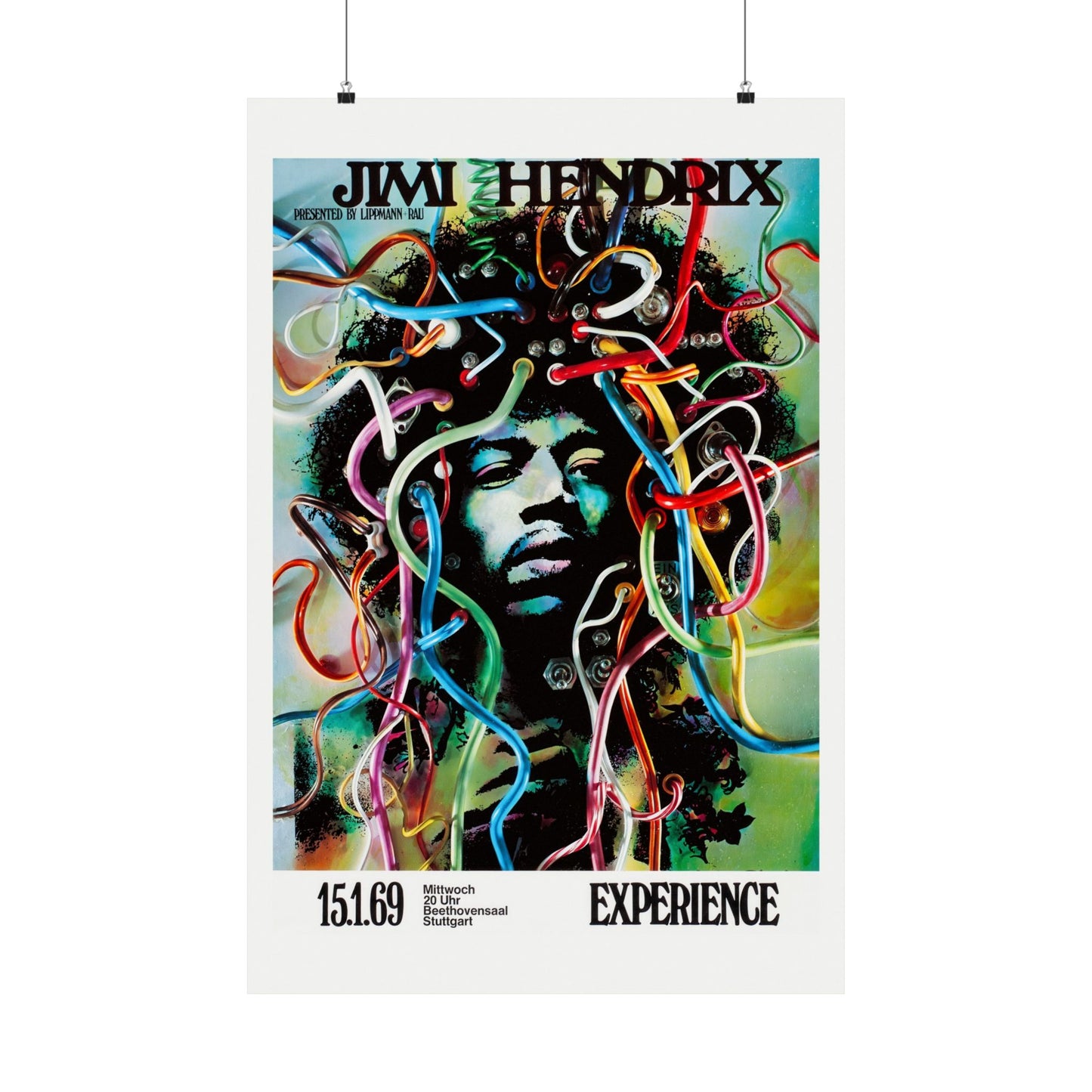 Jimi Hendrix Experience 1969 Concert Poster, Legendary!