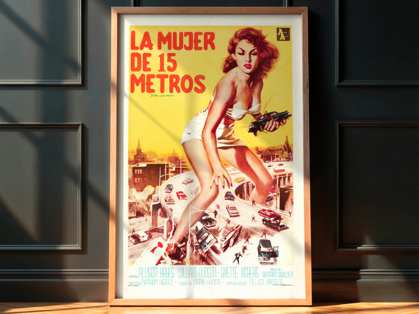Attack of the 50 Foot Woman 1958 Movie. Argentinean Poster. Very Rare!