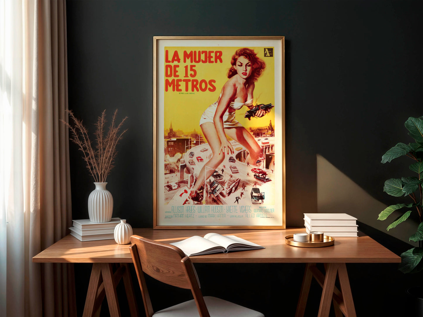 Attack of the 50 Foot Woman 1958 Movie. Argentinean Poster. Very Rare!