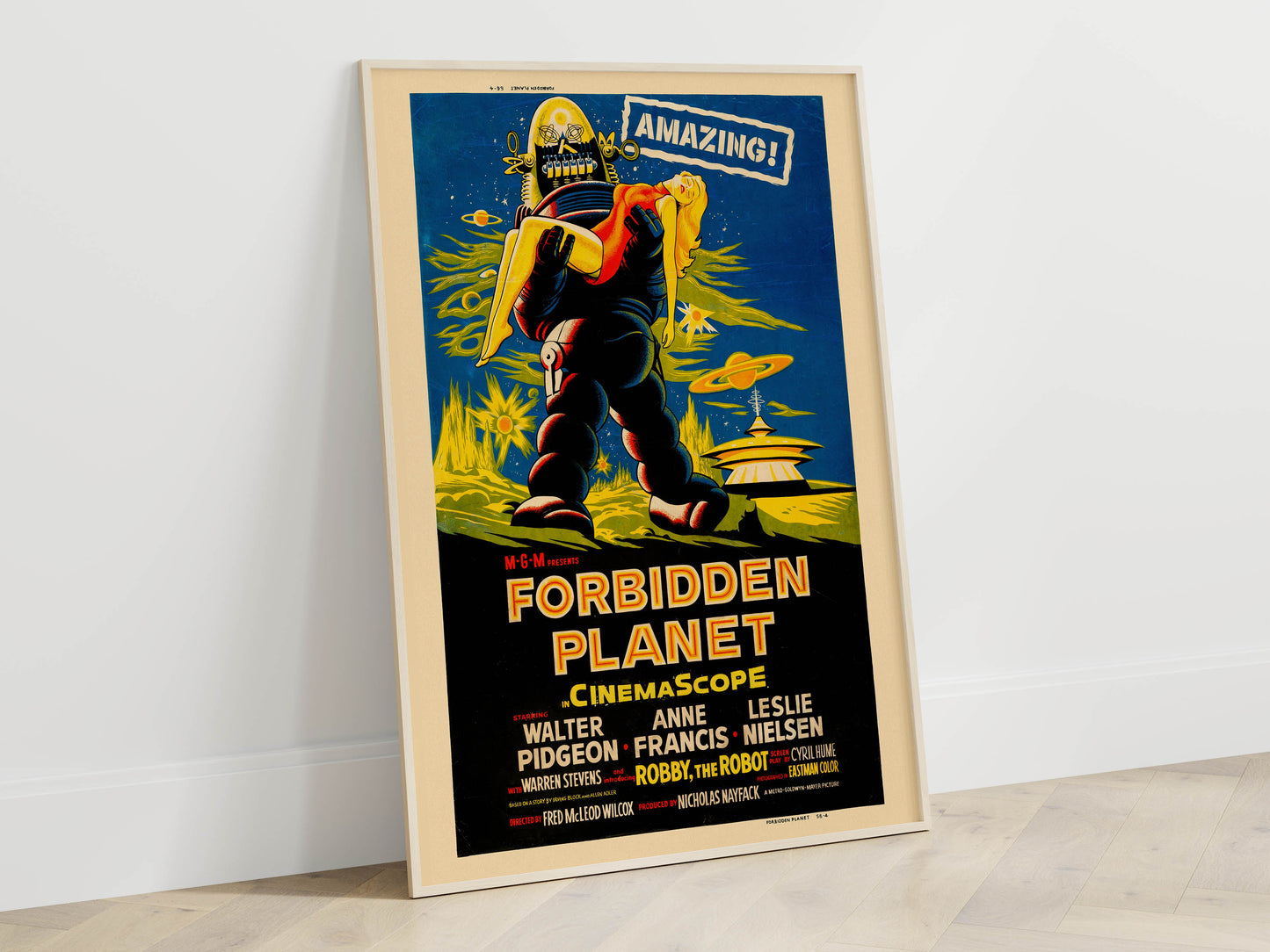 Forbidden Planet 1956 Movie Poster. Classic!