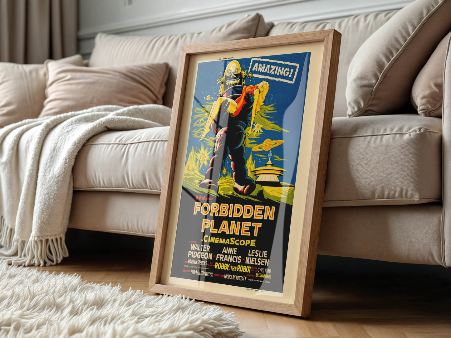 Forbidden Planet 1956 Movie Poster. Classic!