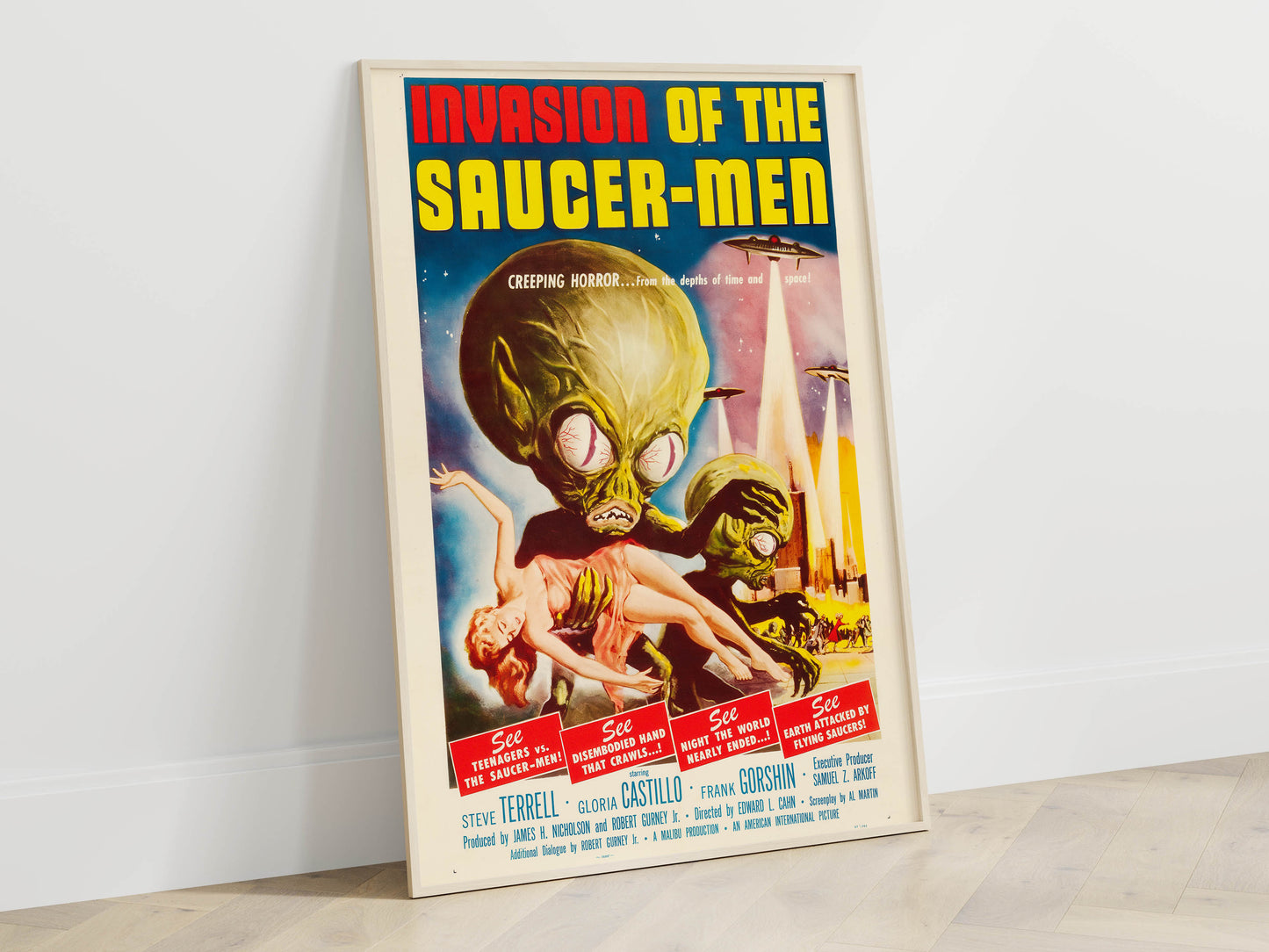 Invasion of the Saucer-Men 1957 Movie Poster. Iconic!