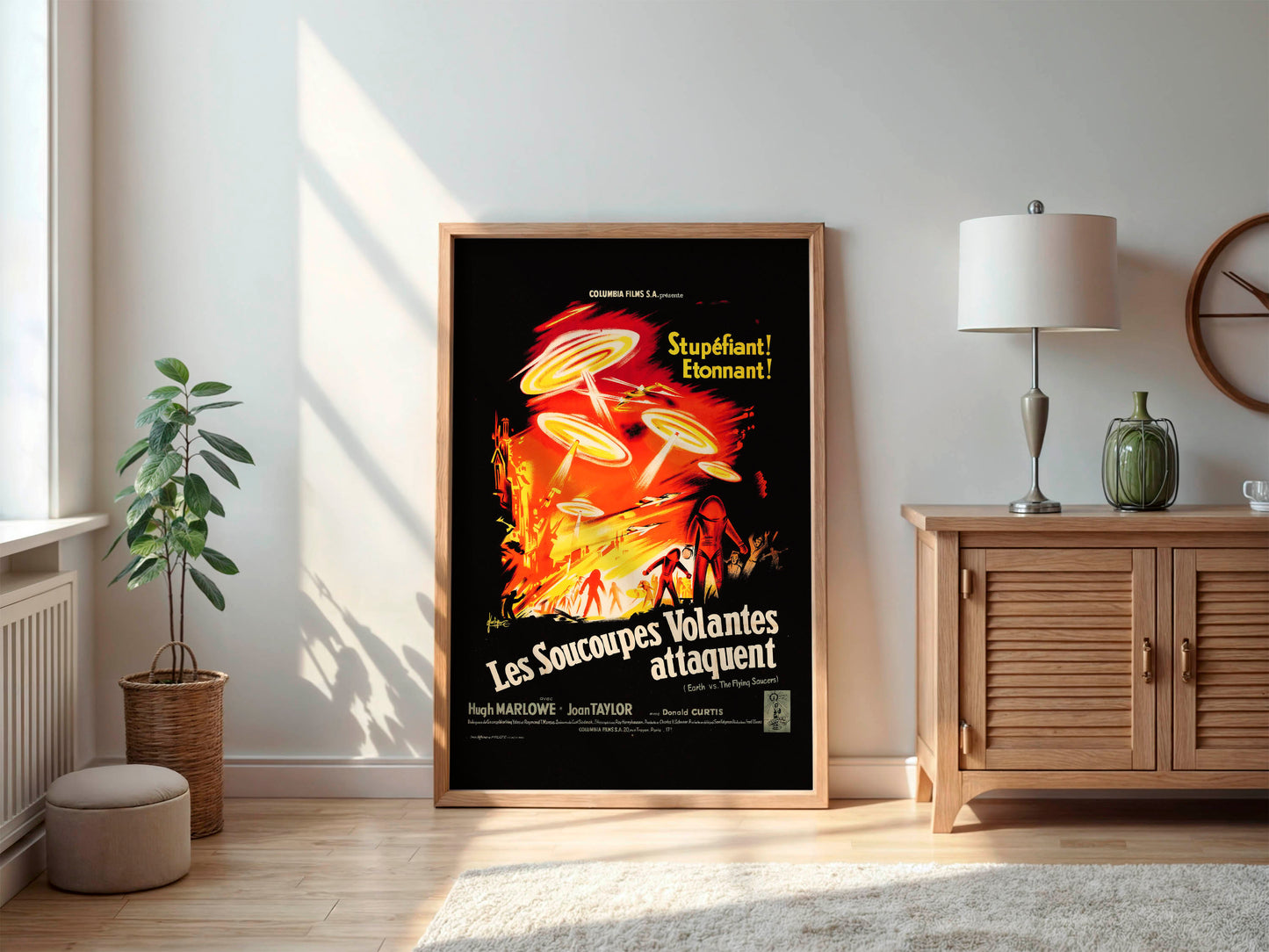 Earth vs. the Flying Saucers 1956 Movie. French Poster. Very Rare!