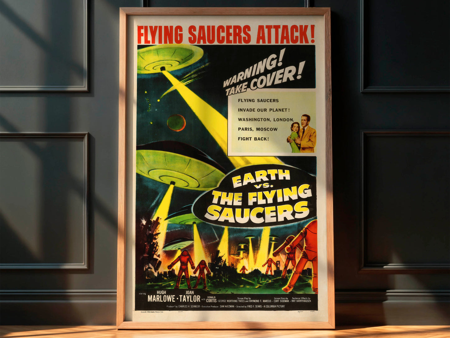 Earth vs. the Flying Saucers 1956 Movie Poster. Classic!