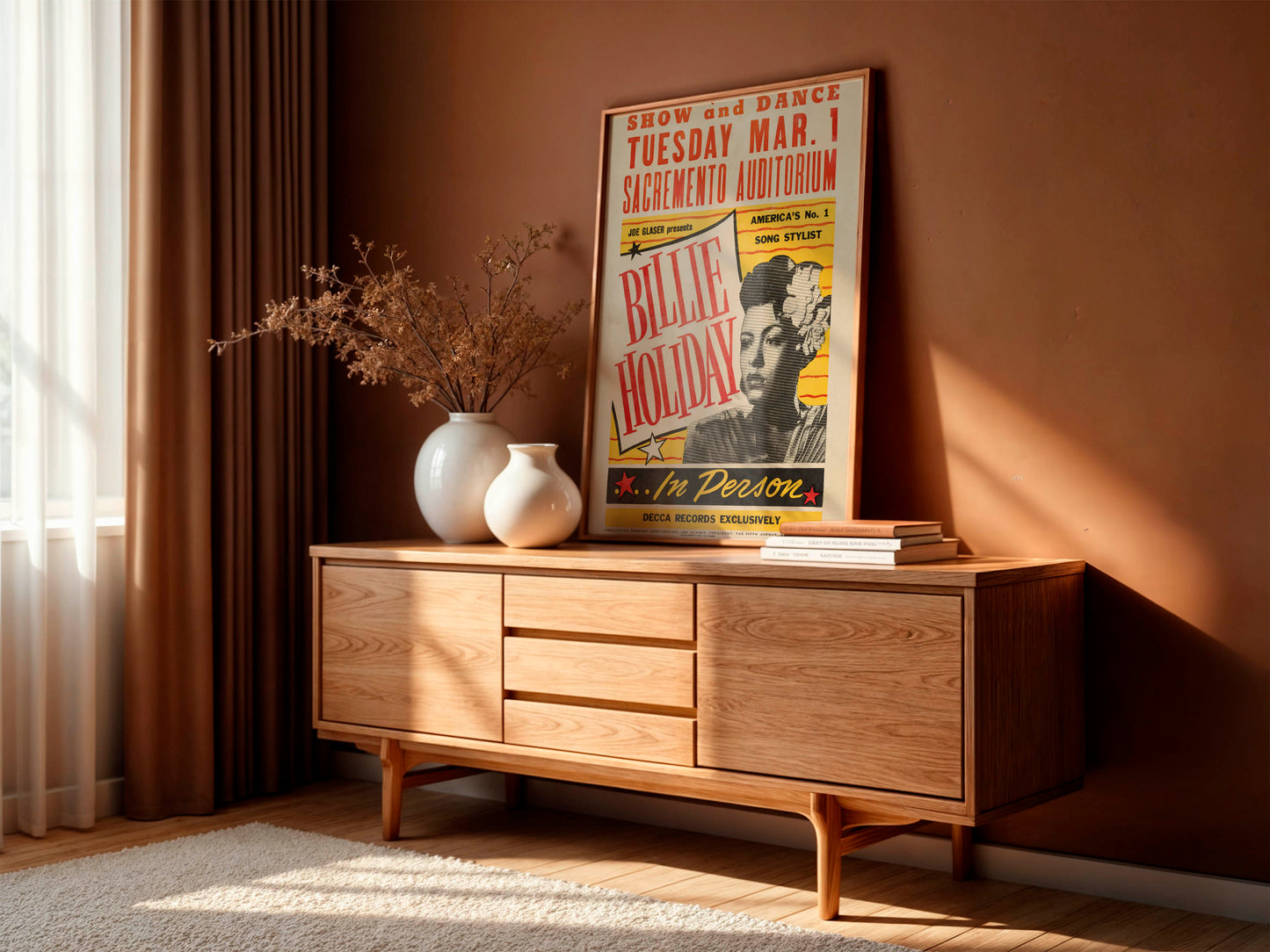 Billie Holiday 1949 Concert Poster. Iconic!