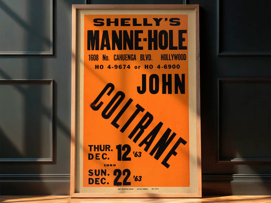 John Coltrane 1963 Concert Poster, Los Angeles