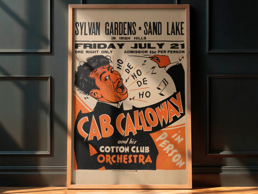Cab Calloway 1933 Concert Poster. Very Rare!