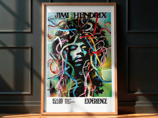 Jimi Hendrix Experience 1969 Concert Poster, Legendary!