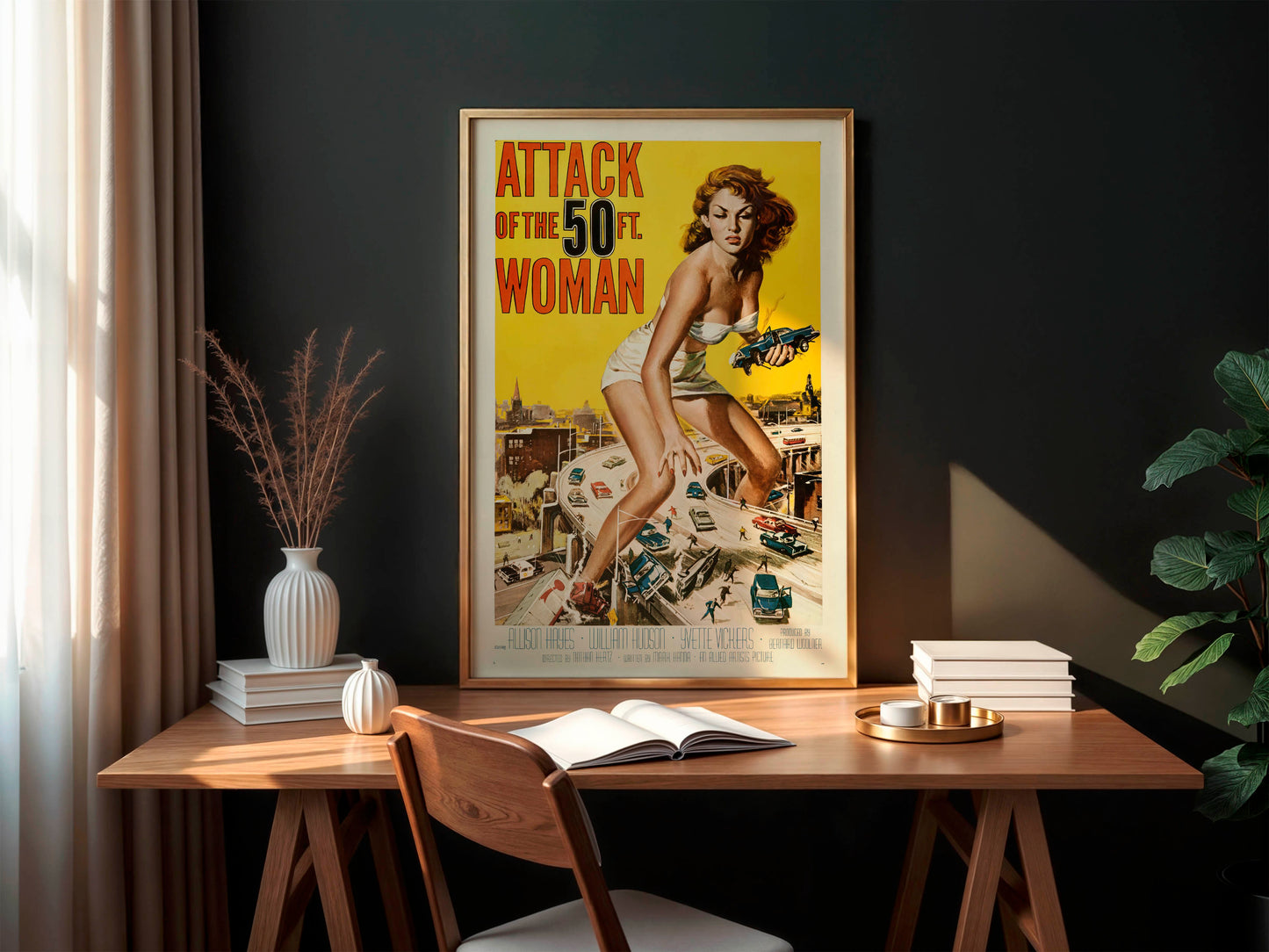 Attack of the 50 Foot Woman 1958 Movie Poster. Iconic!