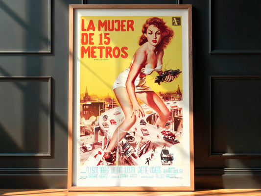 Attack of the 50 Foot Woman 1958 Movie. Argentinean Poster. Very Rare!