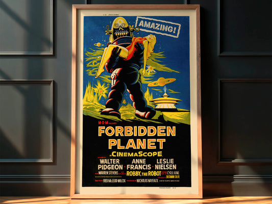 Forbidden Planet 1956 Movie Poster. Classic!