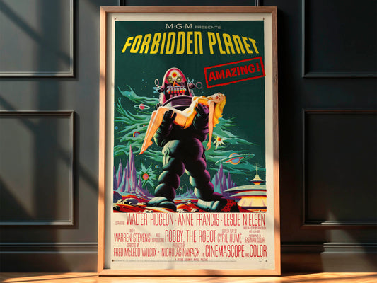Forbidden Planet 1956 Movie Poster. Classic!