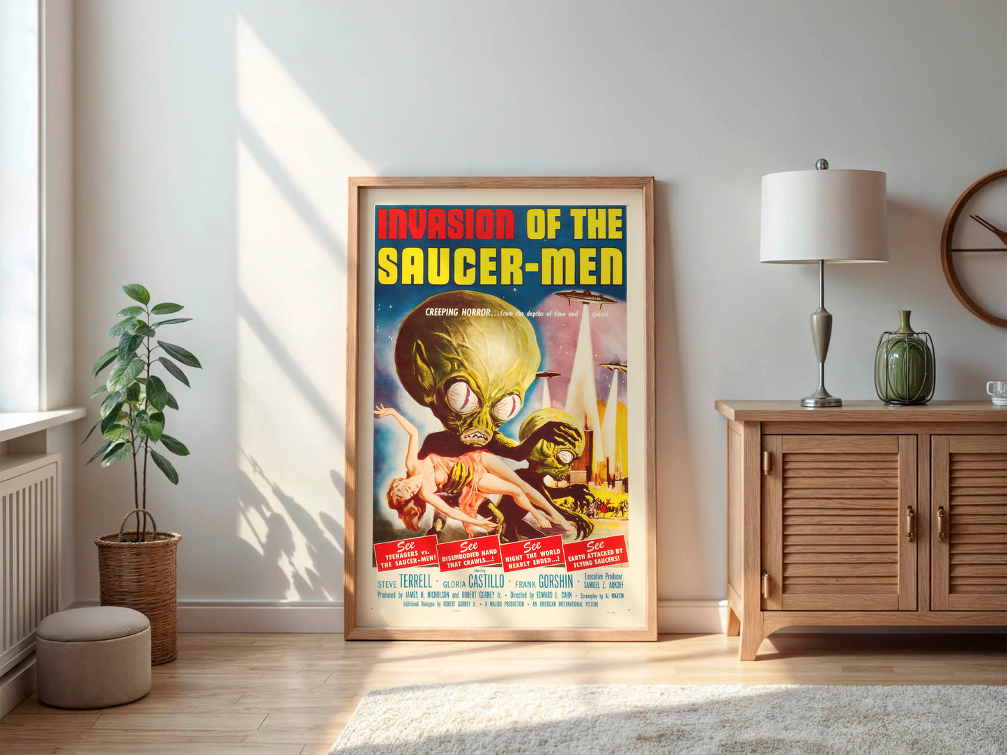 Invasion of the Saucer-Men 1957 Movie Poster. Iconic!