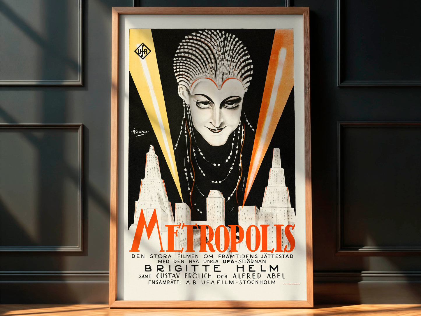 Metropolis 1927 Movie. Swedish Poster. Very Rare!