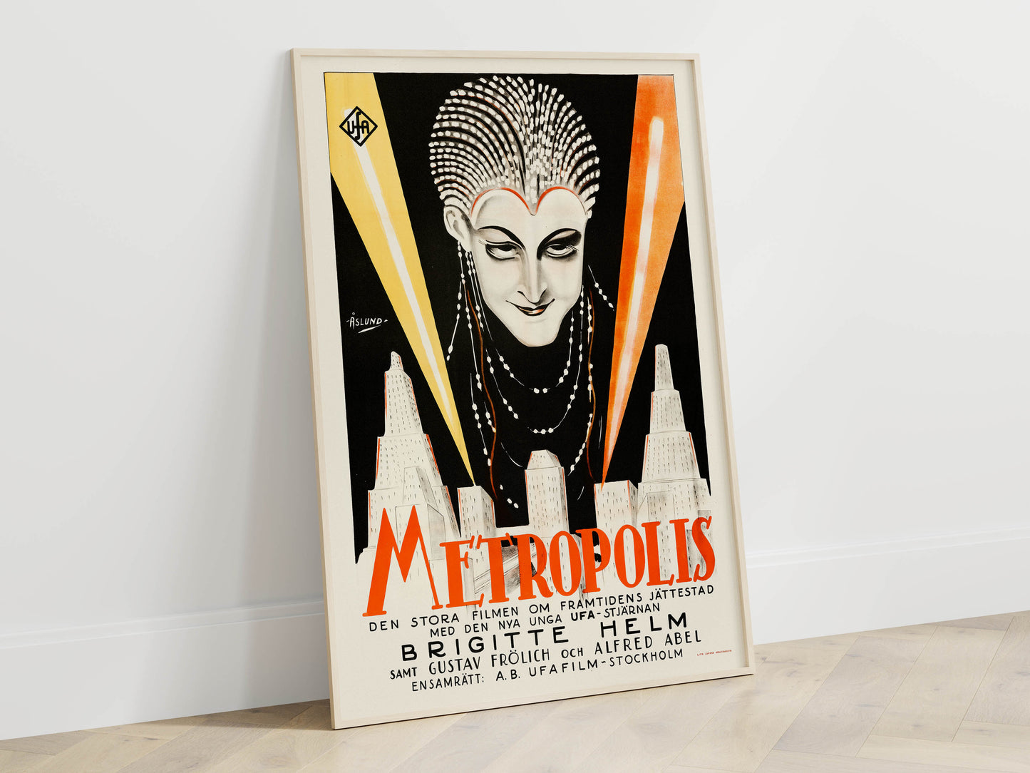 Metropolis 1927 Movie. Swedish Poster. Very Rare!