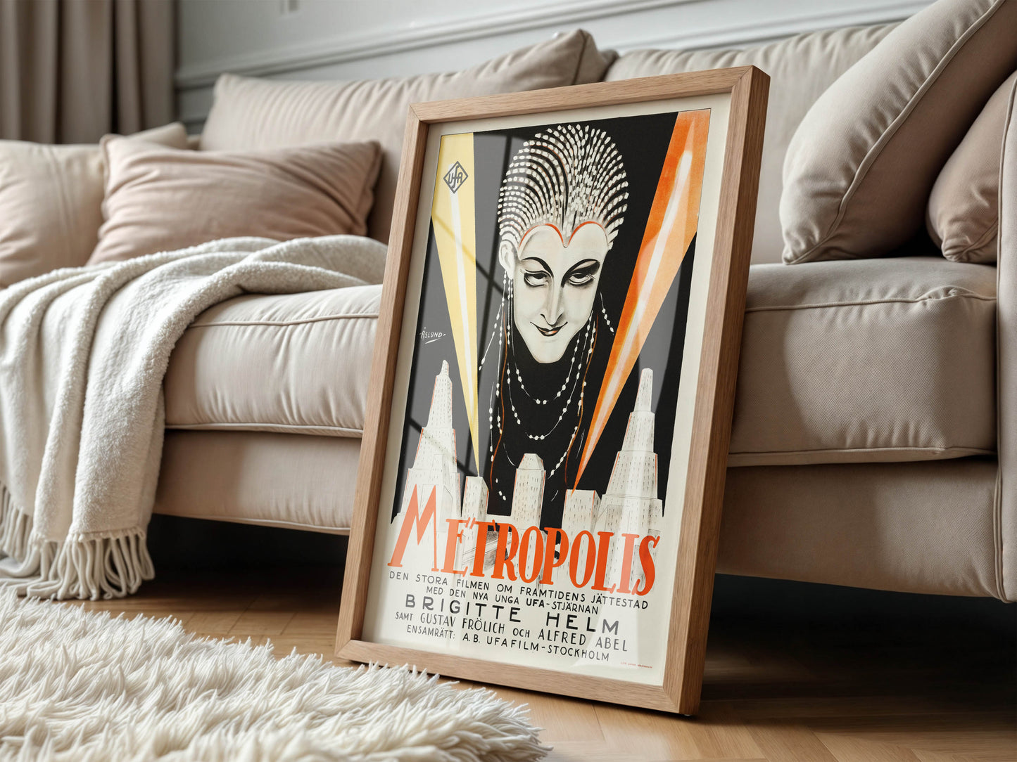 Metropolis 1927 Movie. Swedish Poster. Very Rare!