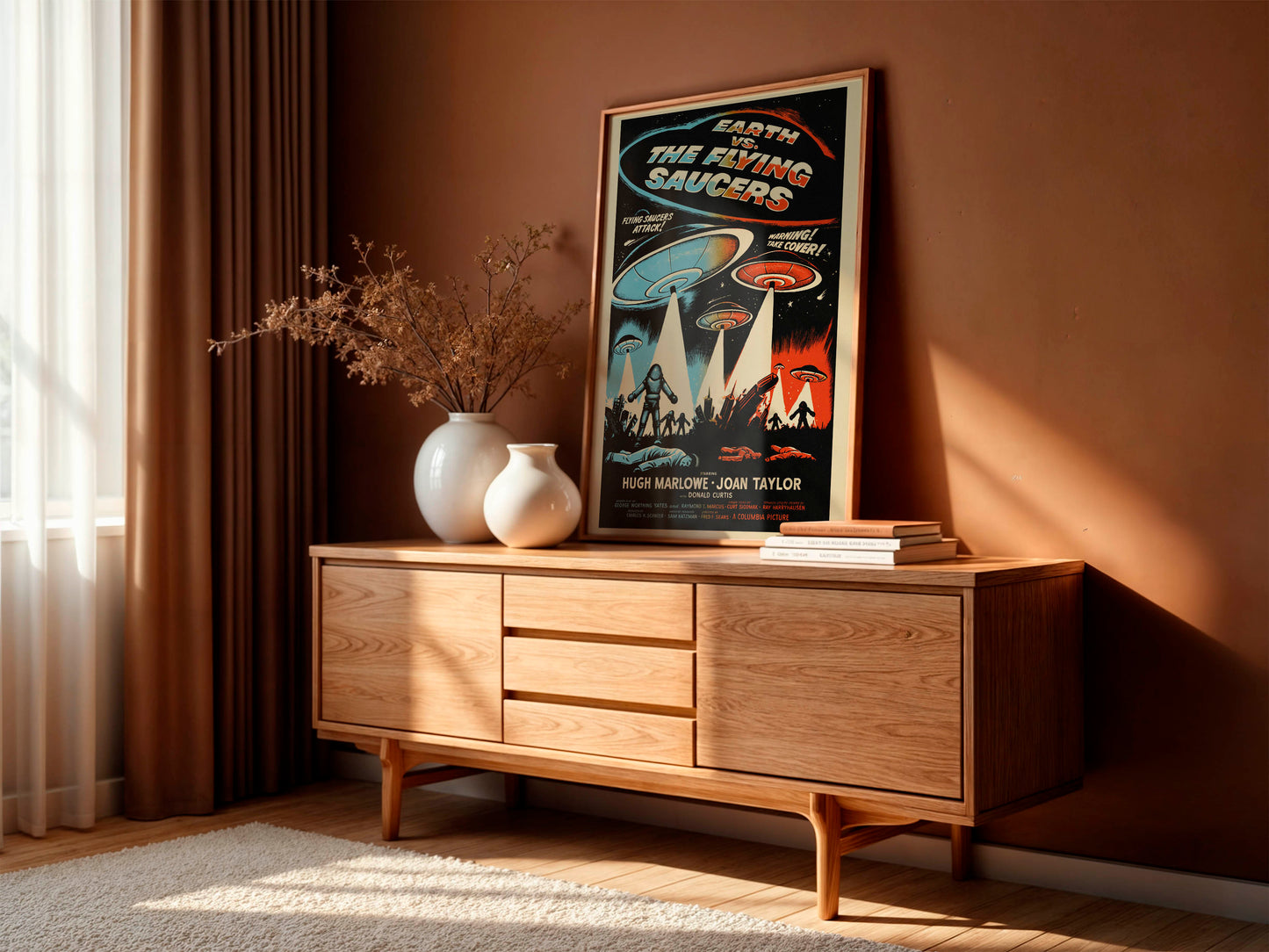 Earth vs. the Flying Saucers 1956 Movie Poster. Classic!
