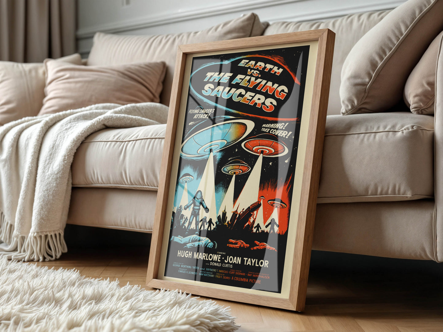 Earth vs. the Flying Saucers 1956 Movie Poster. Classic!