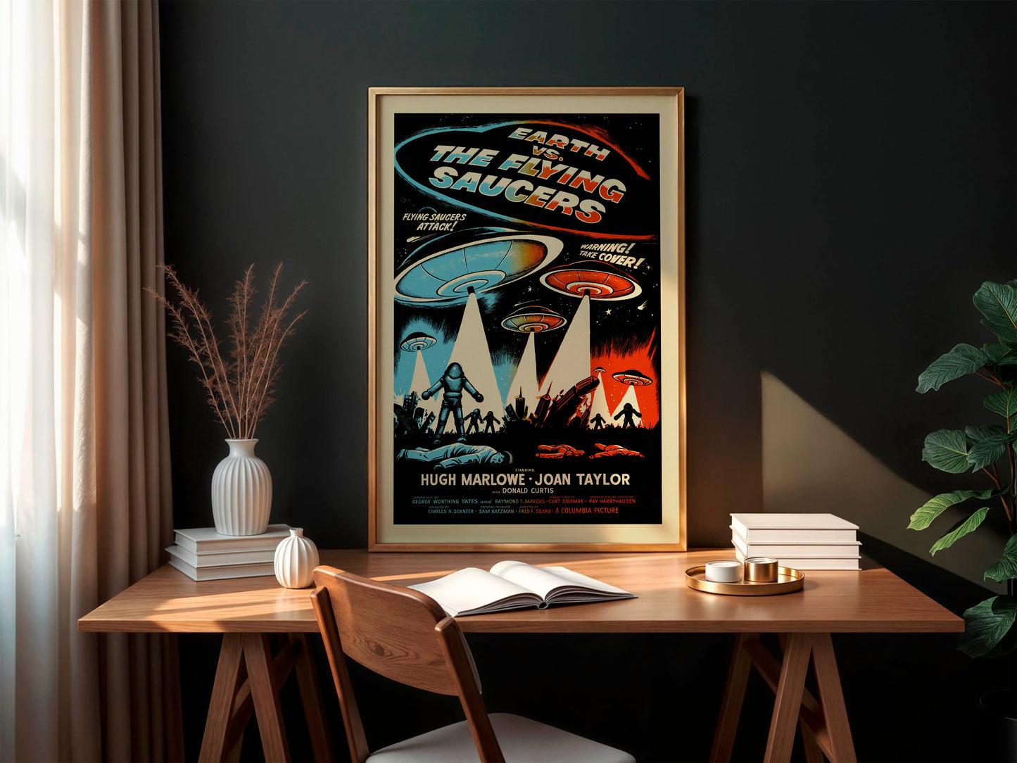 Earth vs. the Flying Saucers 1956 Movie Poster. Classic!